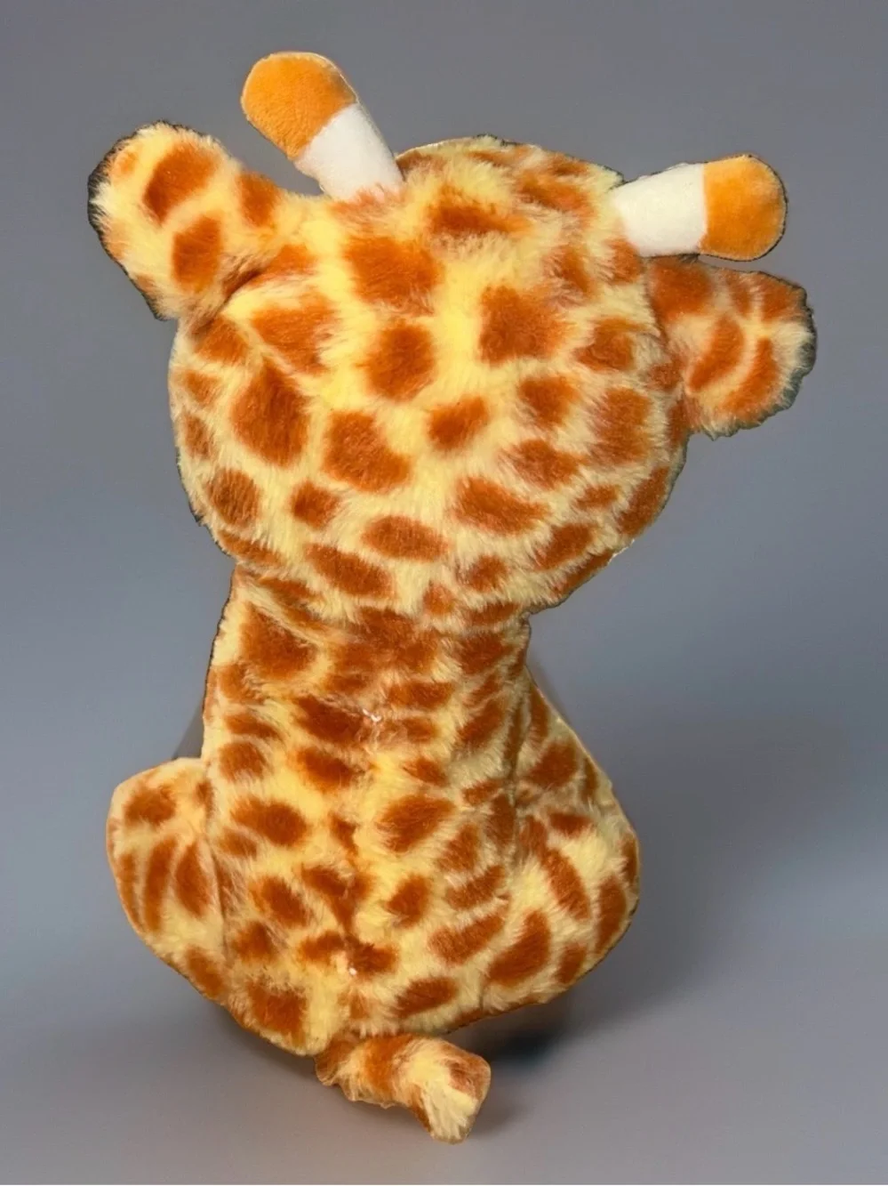 Greenbrier Toy Box  Giraffe Plush Stuffed Animal 12” Smiling Rust And Yellow